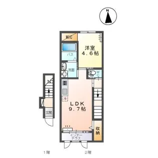 エスポアメゾンM【2階】の間取り