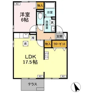 東京都府中市日新町3【アパート】の間取り