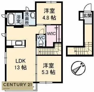 バウハウス【2階】の間取り