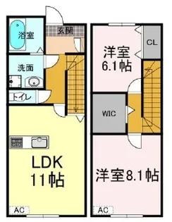 ナディア Bの間取り