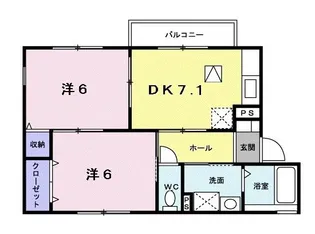 京都府相楽郡精華町大字祝園小字五反畑【アパート】の間取り