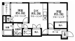 サンライズ荻窪【2階】の間取り