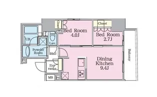 リージア浅草橋【6階】の間取り