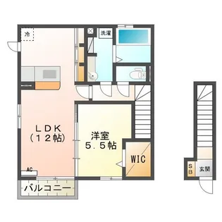 グランディール D棟【2階】の間取り