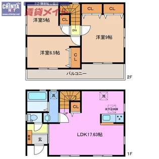 三重県津市河芸町上野【一戸建】の間取り