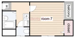 サンスターマンション【2階】の間取り
