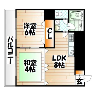 2LDKの間取り画像