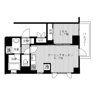 セリーズ門前仲町【8階】の間取り