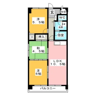グランドールYK【3階】の間取り
