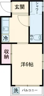 1Kの間取り画像