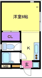 神奈川県横浜市青葉区新石川1【アパート】の間取り