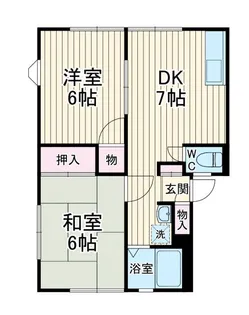 ビューラ鎌ケ谷【1階】の間取り