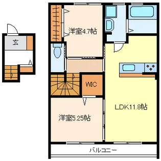 エイブルメゾン迫戸【2階】の間取り