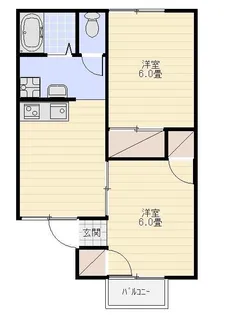 ハイツメロン【2階】の間取り