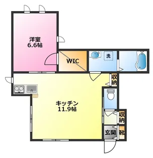 神奈川県川崎市中原区木月3【アパート】の間取り