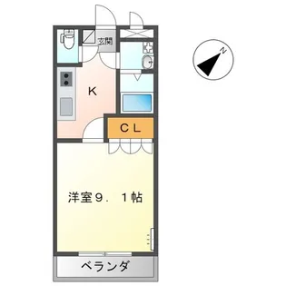 シスラクレシア【2階】の間取り