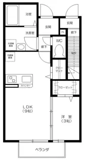 コートプルメリア【1階】の間取り