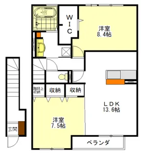 グランチェスタ久居【2階】の間取り
