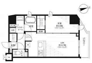 東京都台東区元浅草1【マンション】の間取り