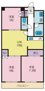 ダイヤモンドハイツ【1階】の間取り