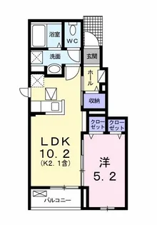 ティグレ【1階】の間取り