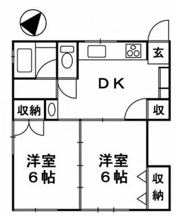 サクラハイツ(大潟区)【2階】の間取り