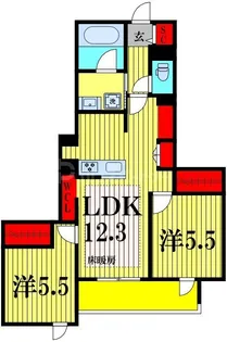 プレミアメゾン【1階】の間取り