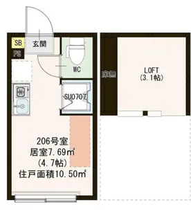 サンクレーヴ・花【2階】の間取り