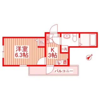 パルトネール二俣川III【3階】の間取り