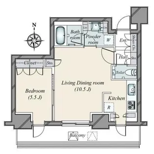 東京都港区南青山1【マンション】の間取り