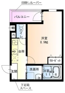 フジパレス鳳駅西VI番館【3階】の間取り