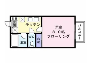 1Kの間取り画像