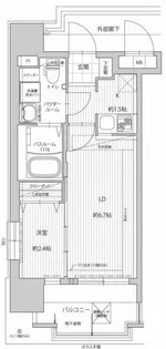 グランフォーレプライム箱崎【6階】の間取り