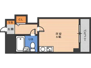 エルベコート針中野【2階】の間取り