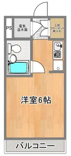 ハピネス東中野【3階】の間取り