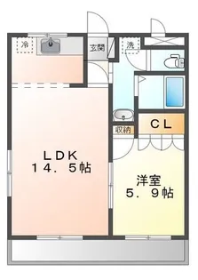 【エンジョイライフ】【3階】の間取り