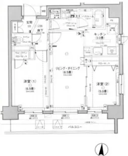 日神パレステージ三ノ輪竜泉【5階】の間取り