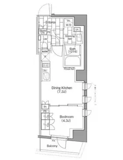 東京都新宿区新宿6【マンション】の間取り