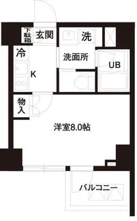 東京都港区高輪1【マンション】の間取り