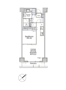 クラシアム神奈川台場【6階】の間取り