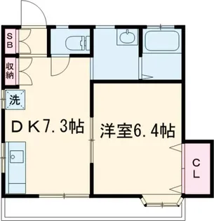 スマイルハイツ【1階】の間取り