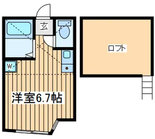ユナイト西横浜ストラウド【2階】の間取り