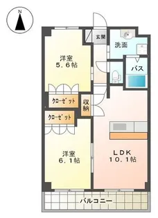 プラザ シフォレI【2階】の間取り