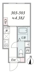 Urban Cube木場【4階】の間取り