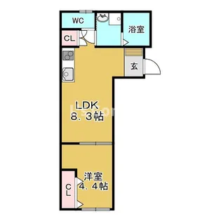 ラフィーノ泉中央【1階】の間取り