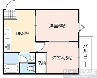 オーシャン高殿【3階】の間取り