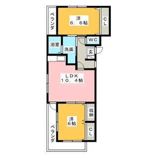 アヴェーレ21【1階】の間取り