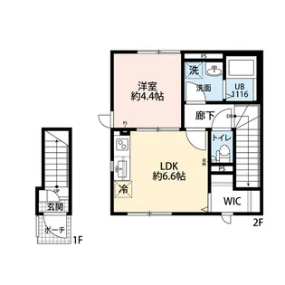 ヴィエント境南【2階】の間取り