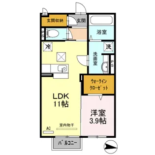 エクセレンス【1階】の間取り