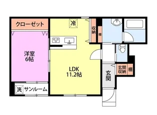 グレイス東太田II【1階】の間取り